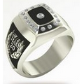 Male/ Female Precious Metal Ring w/ Full Top Customization & Inside Engraving